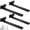 4 Pack-10 Inch, variant on Heavy Duty Floating Shelf Brackets 8-inch (1/5'' Thick) Shelves Hardware Iron L Rustic Industrial Black Metal Wall Shelving Supports 8 Pack