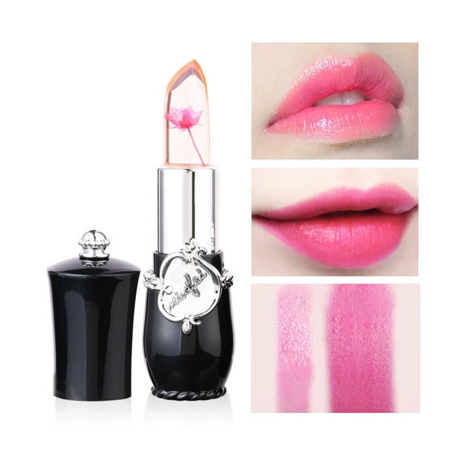 FcBaudy Rouge à Lèvres pour Femmes, Encre à Lèvres, Brillant à Lèvres Transparent Hydratant à Fleurs Séchées à la Gelée Ensemble de Rouges à Lèvres Thermochromiques Hydratant Ne Colle Pas au Verre Rouge à Lèvres Thermochromique Rouge à Lèvres Rouge à Lèvres