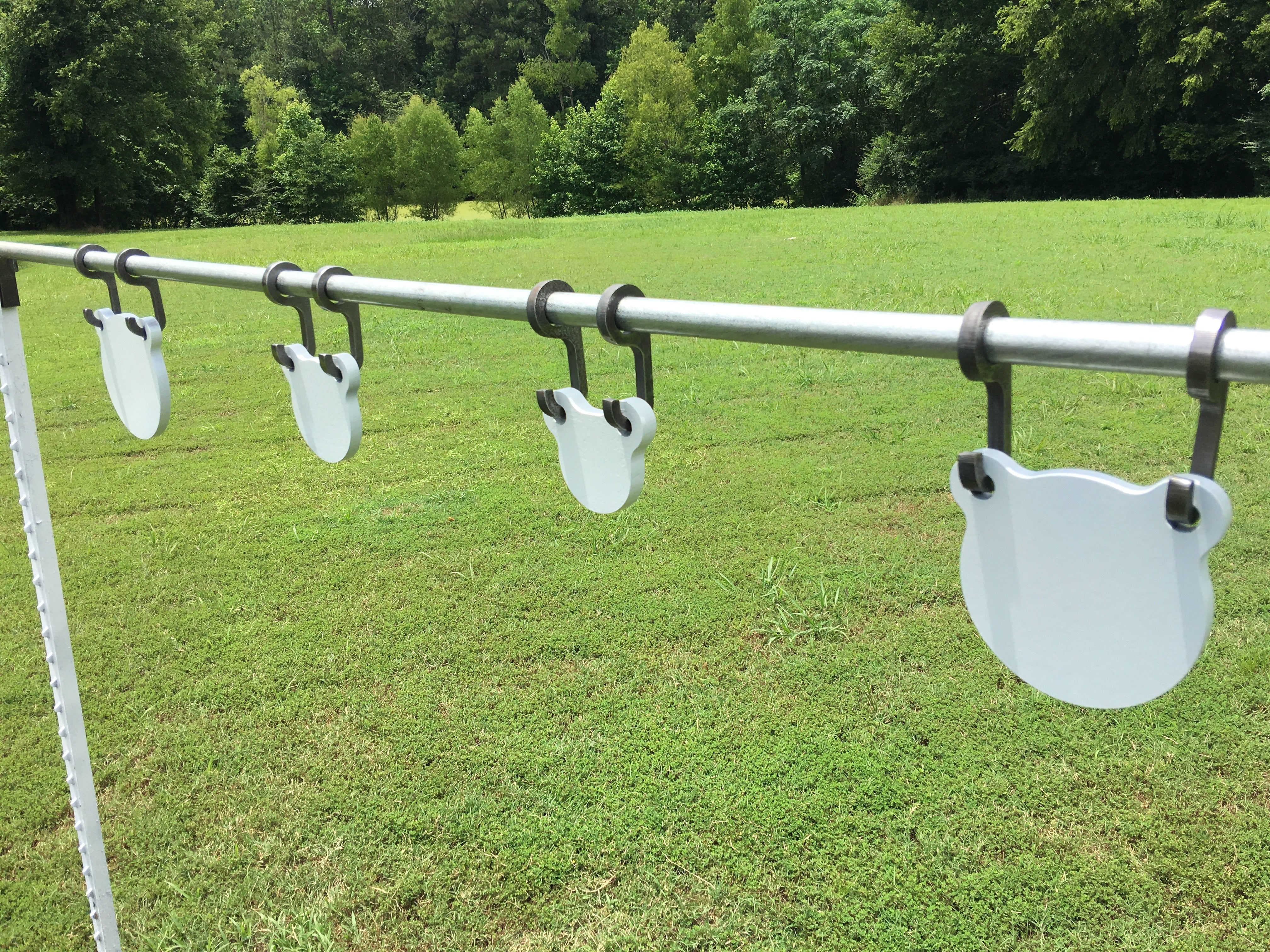 Magnum Target 3/8" AR500 Steel Shooting Target Hanger Range Hooks for 3/4" EMT Conduit - 8pc - CH8AR500