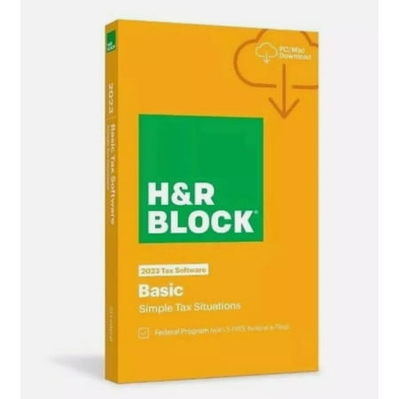H&R Block Tax Software Basic 2023