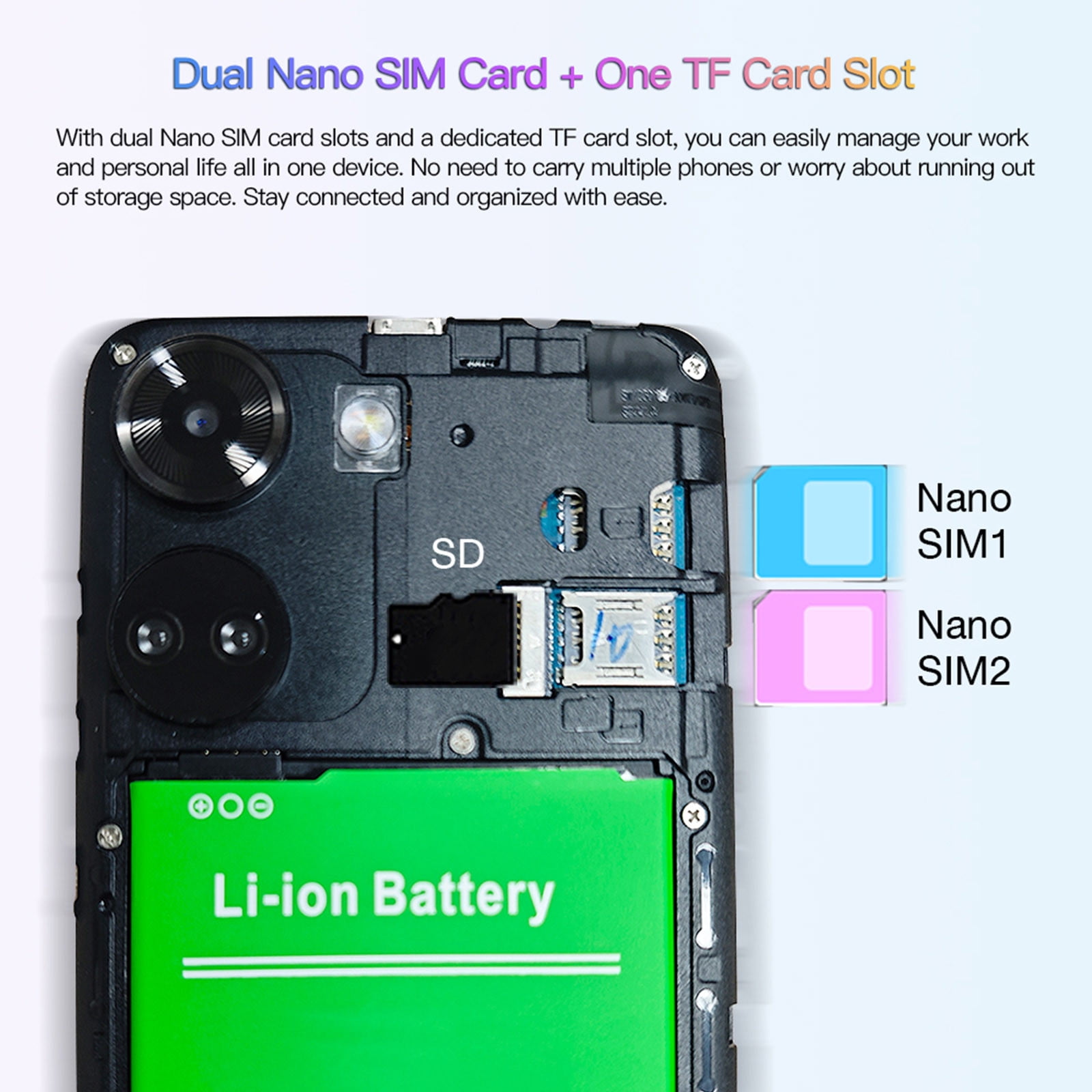 FYTPOV Android Phone, Unlocked Android Smartphone 16GB ROM+1GB RAM Android Phone 5IN HD Cell Phone 5MP Camera System Phone Mobile Phone Large Storage, Cell Phones Unlocked