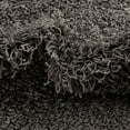 thumbnail image 4 of Unique Loom Comfort Solid Shag Collection Area Rug - Solace (3' 3" x 5' 3" Rectangle Graphite Gray), 4 of 7