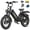 Black, variant on 2800W PeakDual Motor,33MPH 52V 70Ah,200Miles Long Range, Electric Bike for Adults,2025 Upgraded ANIIOKI AQ177 PRO MAX eBike,20x4 Fat Tire All Terrain Full Suspension Ebikes, SHM 7-Speed Gear UL2849