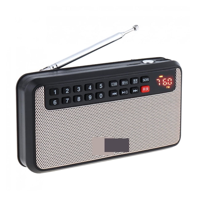 Portable FM Radio Speaker Card speaker with LED Subwoofer MP3 Music Player/Torch Lamp Verify for Home/Outdoor T60 ,Easy to Use