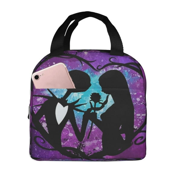 Nightmare Before Christmas Lunch Bag/Lunch Box/Double Sided Pattern Design Lunch Tote Bag/Picnic Bag Insulation Refrigerated Travel Storage Bag