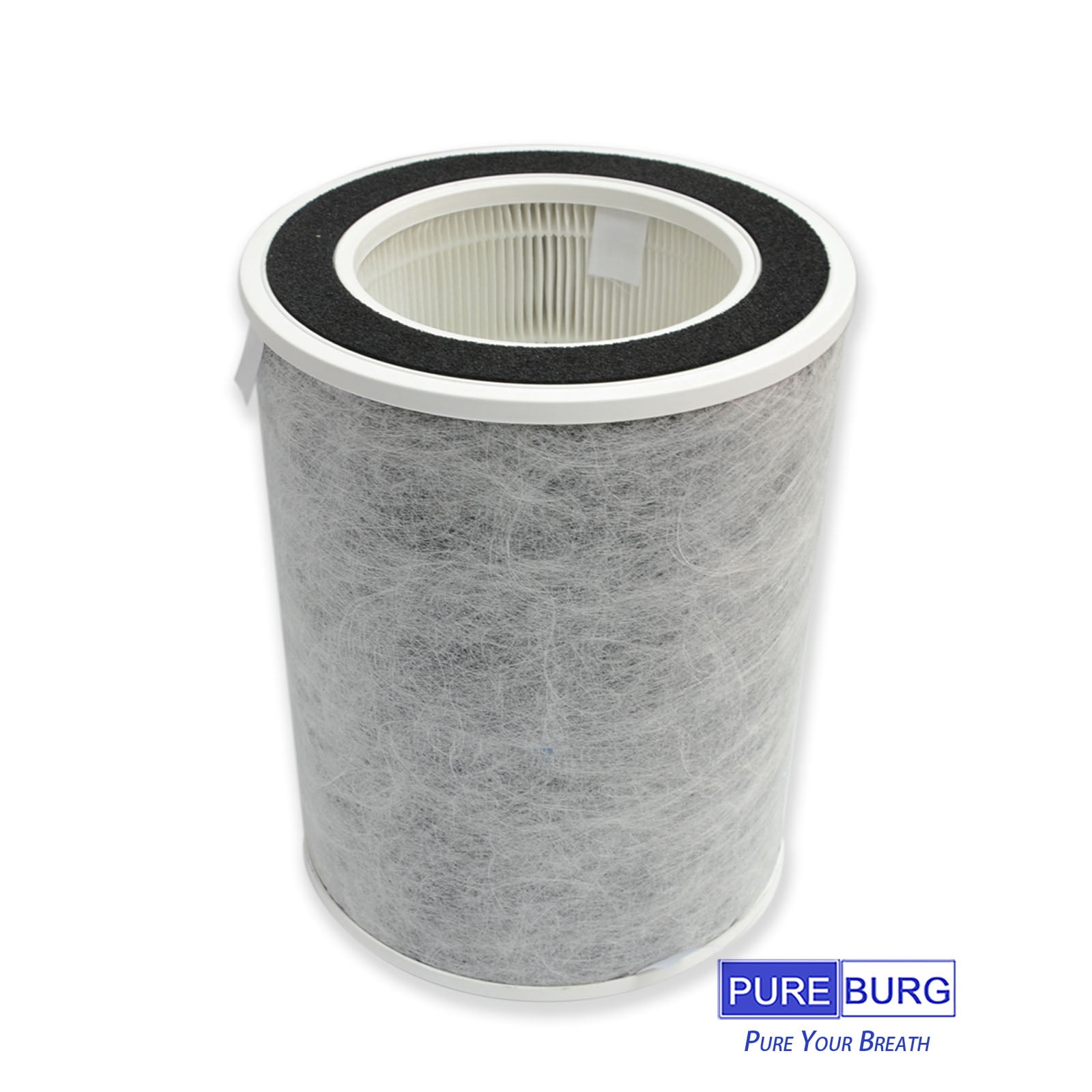 PUREBURG Replacement True HEPA Filter Compatible with Shark HP200 HP201 HP202 UA205 Air Purifiers MAX, MAX 3-IN-1 Series HC501 HC502 HC505. UA505, Part Number HE2FKBAS,H13 3-Stage Filtration,1-Pack