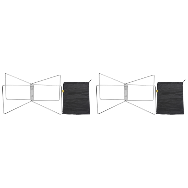 Soporte Plegable para Caja Acampada Con Almacenamiento Acero Inoxidable Viajes