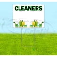 thumbnail image 1 of Cleaners (18" x 24") Yard Sign, Includes Metal Step Stake, 1 of 6