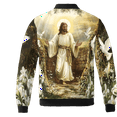 thumbnail image 3 of Lotusprinthandmade Jesus Christian All-over Print Bomber Jacket S-5XL Multicolor (5XL), faith-based bomber jacket, inspirational jesus outerwear, 3 of 5