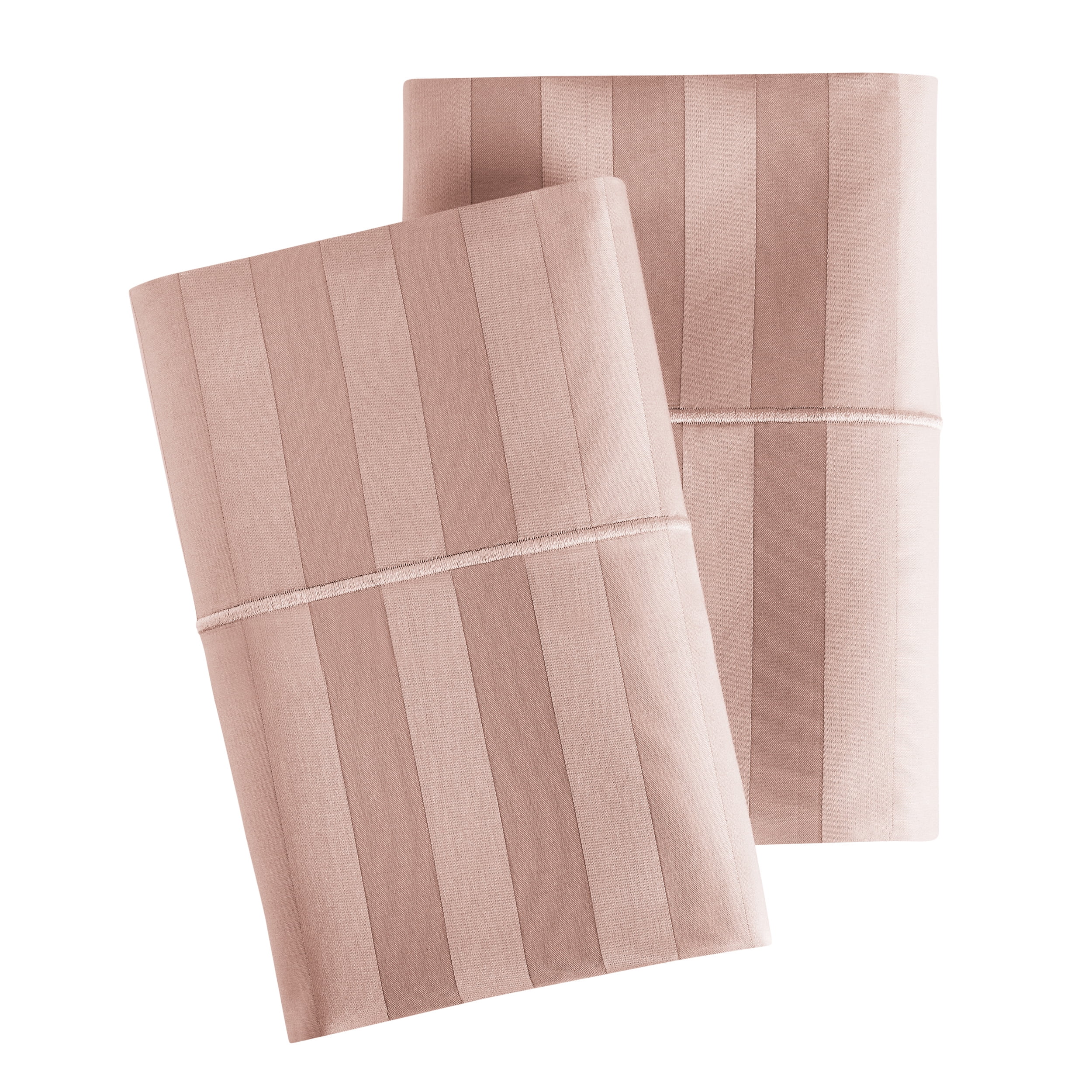 Hotel Style 600 Thread Count Rose Stripe Egyptian Cotton Adult Pillow Cases, Queen (2 Count)
