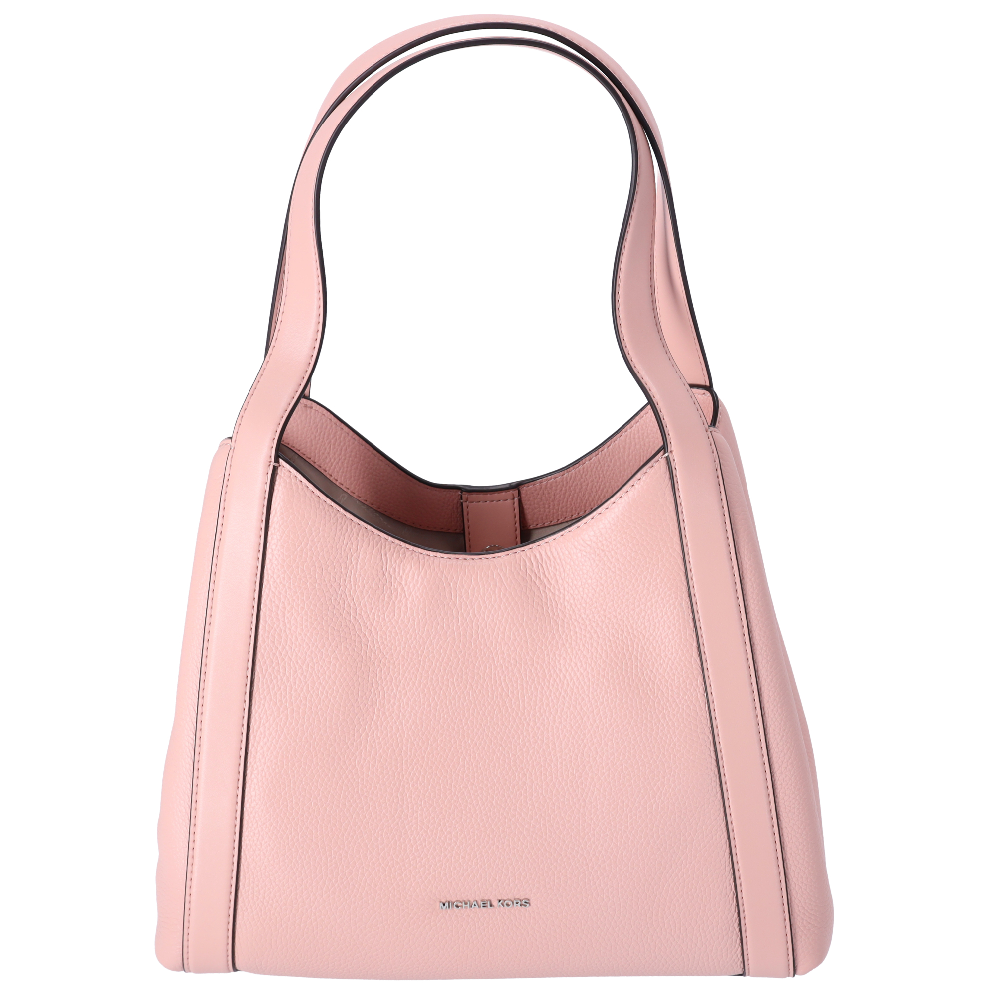 Michael Kors Women's Mercer Medium Two-Tone Pebbled Leather