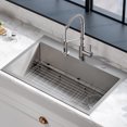 thumbnail image 2 of 33" Dual Mount Drop-In Stainless Steel Single Bowl Kitchen Sink, 2 of 13