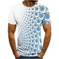 thumbnail image 1 of Birdeem T-Shirt Homme Impression Abstraite 3D Manches Courtes Col Rond Mode Décontracté Quotidien Vacances T-Shirt Haut Blouses, 1 of 5