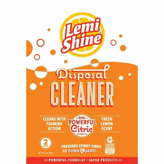 Lemi Shine  8.46 oz Powder Lemi Shine Lemon Scent Garbage Disposal Cleaner - Pack of 10
