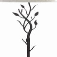 thumbnail image 3 of Metal Floor Lamp with Leaf Accent Body and Fabric Bell Shade,Black and Gray, 3 of 5