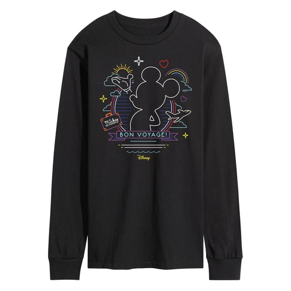 Disney - Mickey Mouse - Bon Voyage on the Cruise - Men's Long Sleeve T-Shirt