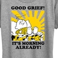 thumbnail image 3 of Peanuts - Its Morning Already - Women's Short Sleeve Graphic T-Shirt, 3 of 6