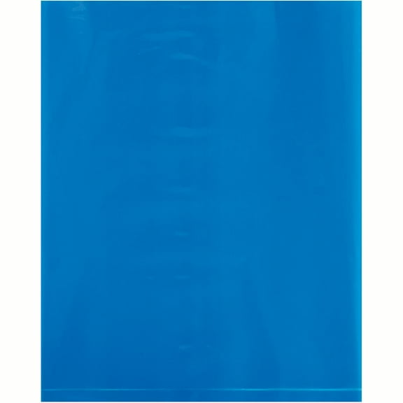 Office Depot® Brand Flat 2-Mil Poly Bags, 8" x 10", Blue, Case Of 1,000