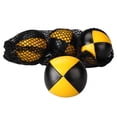 thumbnail image 2 of 3x pelota de malabarismo suave Sunnimix con bolsa de almacenamiento Amarillo negro, 2 of 7