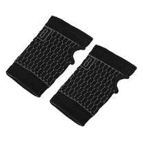 BESTSKY 2 Pcs Wrist Brace Knitted Non-Slip Wrist Guards for Outdoor Cycling and Sports Brace & Elastic Supports Compression Gloves Black
