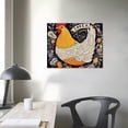 thumbnail image 3 of PIKWEEK Chicken Art Rooster Art Yellow Wall Art Fried Chicken Recipe Nana's Fried Chicken Kitchen Artwork Quotes Art for Kitchen Gift for Popeye's Spicy Chicken Sandwich Lover  16x12in, 3 of 4