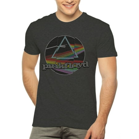 - Men's Pink Floyd Holographic Meddle Logo Short Sleeve Graphic T Shirt