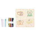 thumbnail image 4 of hengtong Kids Embroidery Puzzle Wooden Lacing Toy Threading Board Dress Up Skills Pattern Butterfly, 4 of 9