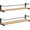 2 PACK- wood color, variant on OROPY Wooden Spice Rack Wall Mounted, Over the Stove, Kitchen Wall, 4 Pack