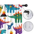 thumbnail image 4 of Blackout Kids Curtains,Cute Dinosaur Pattern Childrens Insulated Curtains Set Of 2,Bedroom Essentials,Toddler Room Decor 52x84in(132x213cm), 4 of 4