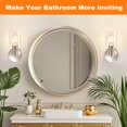 thumbnail image 3 of Juego de 2 apliques de pared DINGLILIGHTING, moderno tocador de baño, 3 of 7