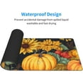 thumbnail image 4 of Fall Pumpkin Sunflower Mouse Pad 31.5x11.8 XL Watercolor Autumn Leaf Floral Extended Mousepad Large Keyboard Mouse Mat Desk Pad with Non-Slip Rubber Base Stitched Edges for Home Office Game, 4 of 6
