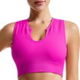 thumbnail image 1 of Brasier Mujer Ropa Interior Femenina para Fitness, Running, Yoga, Chaleco A Prueba de Golpes, Escote En U Profundo, sin Aros de Acero, Sujetador Cómodo Fruncido Mediana, 1 of 3