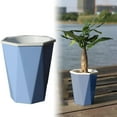 thumbnail image 2 of Flowerpots with Dish Ceramic, Easy Flower Growing Diamond Shaped Automatic Water Absorbing Lazy Flower Pot Allows You to Get Rid of The Trouble of Watering and Enjoy, Flower Pots, 2 of 9