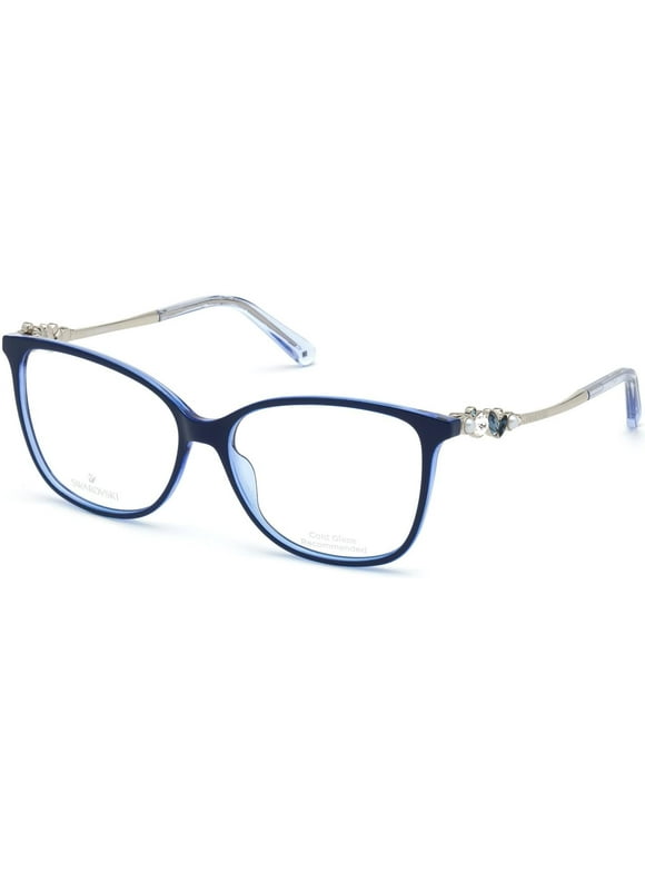 Swarovski SK5367 092 Women's Blue Cat Eye Plastic Frame Eyeglasses