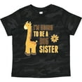 thumbnail image 3 of Inktastic I'm Going to Be a Big Sister Giraffe Girls Toddler T-Shirt, 3 of 5
