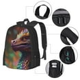 thumbnail image 3 of Balery Rainbow Scales Fantasy Dragon Backpack for Men and Women - Durable 600D Oxford Cloth -Large Capacity, Water-Resistant School, Travel, and Hiking Bag, 3 of 7