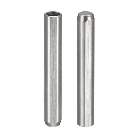 

M4 Internal Thread Dowel Pin 2 Pack 6x40mm Chamfering Flat Exhaust Groove Pin