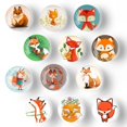 thumbnail image 1 of Imán para nevera Poitvd Cute Fox Glass, 12 unidades, 1 of 6