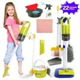thumbnail image 5 of JoyStone 22 Pcs Kids Cleaning Set, Housekeeping Pretend Play Kit Toddler Role Play Toys, Include Broom Mop Duster Dustpan Brushes Rag, Play House Game Toy for Kids Age 3+, Blue, 5 of 10