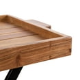 thumbnail image 4 of Kate and Laurel Monaco Transitional Wood Tray Table, 31 x 16 x 28, Natural Brown and Black, Decorative Modern Indoor or Outdoor Coffee Table or Side Table with Removable Serving Tray Top, 4 of 10