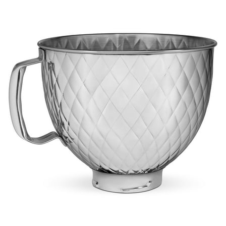KitchenAid 5 Quart Tilt Head Quilted Stainless Steel Bowl, KSM5SSBQB