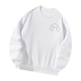 thumbnail image 2 of Sudadera de cuello redondo para mujer, ropa informal de manga larga, sudadera a la moda, cuello redondo para el trabajo, oficina, vacaciones, calle , M M, 2 of 8