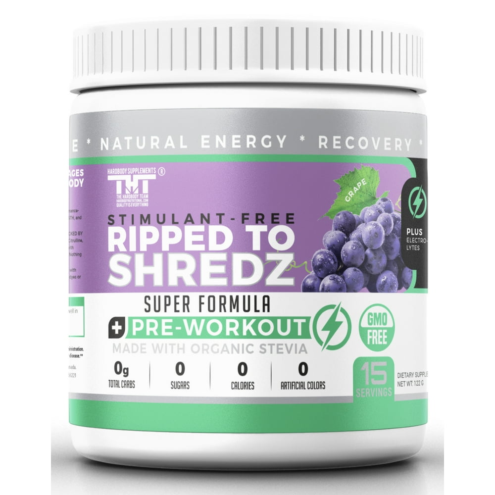 Ripped to Shredz Pre Workout Powder for Men & Women. Quality Energy