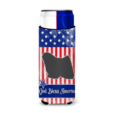 

Carolines Treasures BB3363MUK USA Patriotic Puli Michelob Ultra Hugger for slim cans Slim Can multicolor