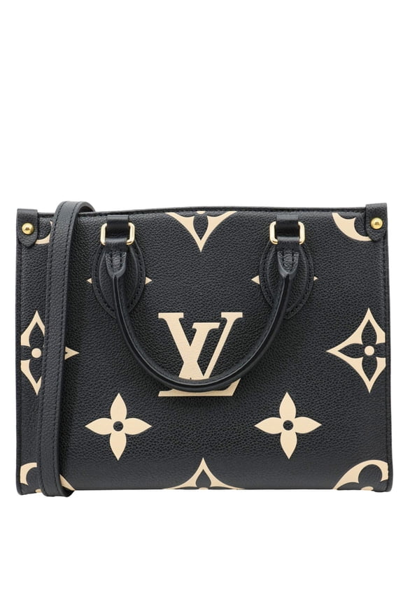 Pre-Owned Louis Vuitton Onthego PM Monogram Empreinte Shoulder Bag Bicolor