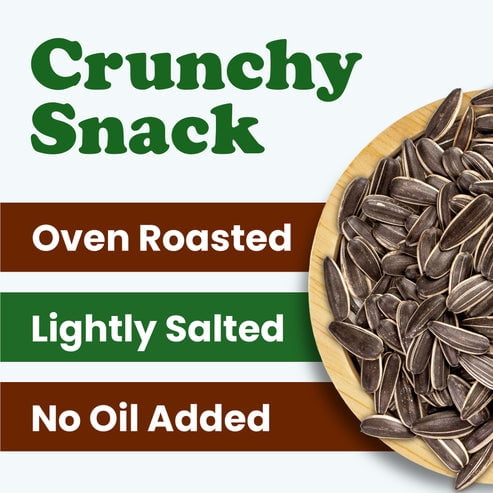 Dry Roasted Sunflower Seeds in Shell with Himalayan Salt, 2 Pounds – Kosher, Vegan, Bulk – by Food to Live