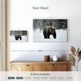 thumbnail image 4 of Elephant Stock Winter Grizzly Bear Wall Art - Horizontal Canvas Wall Art - Living Room Wall Decor - Animal Canvas - Brown And Gray Decor - 24" x 16", 4 of 8