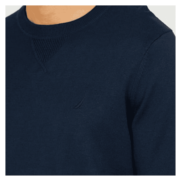 NAUTICA Men s Crew Neck Sweater Navy Blue Medium NEW