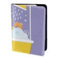 thumbnail image 2 of Pofeuu Corgi Washing in Bathtub Print Travel Document Organizer Passport Holder Men Women for Family (6.5 in x 4.5 in),Wallet Holder Credit Card Clutch Bag Case, 2 of 5