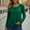 A_Green, variant on Trendy Peasant Blouses for Women Long Sleeve Crewneck Loose Pleated Shirts Solid Color Basic Fall Tunic Tops Light Blue XXXL